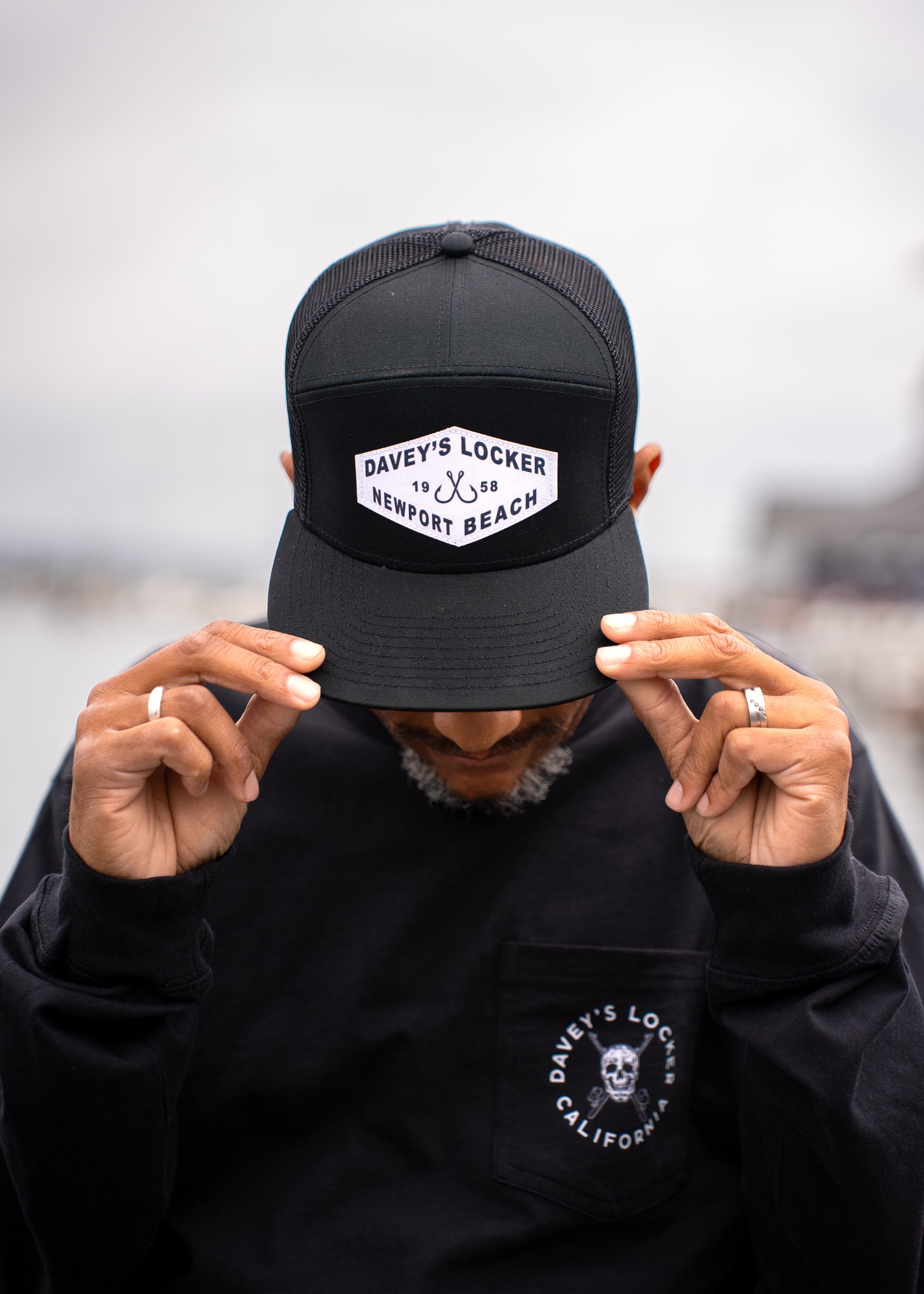 Crossed Hooks Trucker